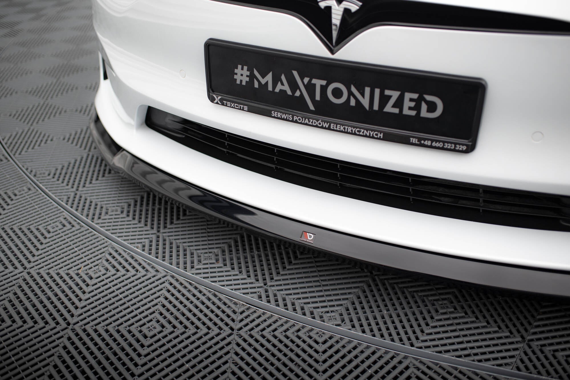 Lip delantero V.2 Tesla Model S Plaid Mk1 Facelift