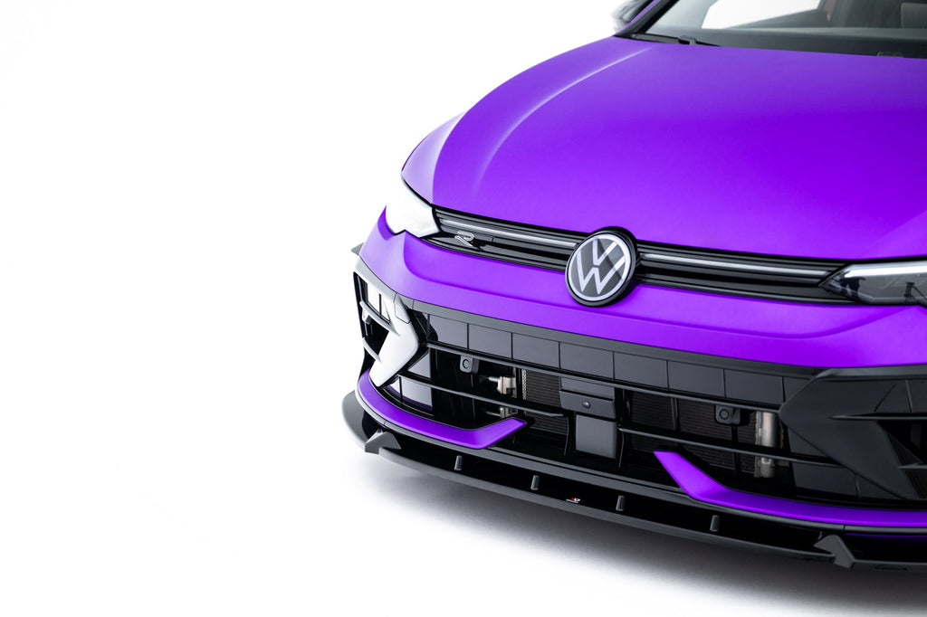 Front Lip V.3 + Flaps Volkswagen Golf R Hatchback / Variant Mk8 Facelift