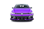 Front Lip V.3 + Flaps Volkswagen Golf R Hatchback / Variant Mk8 Facelift