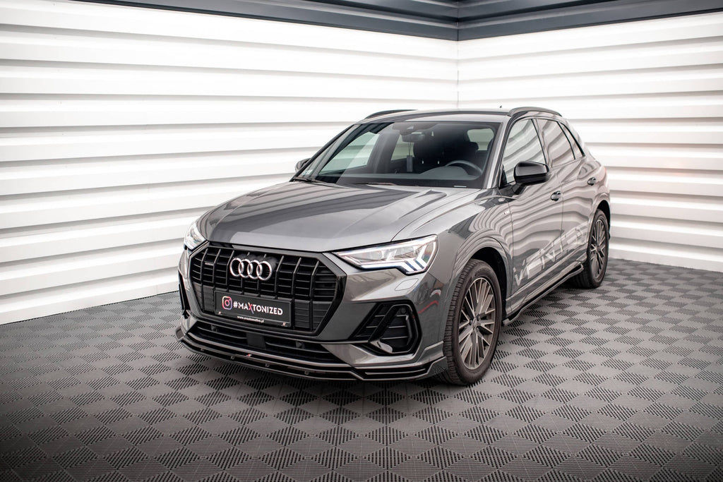 Front spoiler V.4 Audi Q3 Sportback SUV S-Line F3