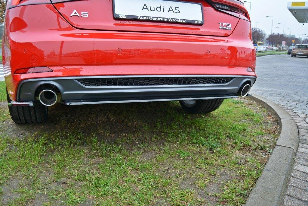 Splitter trasero Audi A5 F5 S-Line (sin barras verticales)