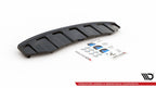 Splitter trasero Audi A6 C7 S-Line Avant escape 2x1 con barras verticales