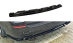 Splitter trasero BMW 5 M-Pack Berlina / Touring F10 / F11 sin barras verticales (para dos dobles salidas de escape)