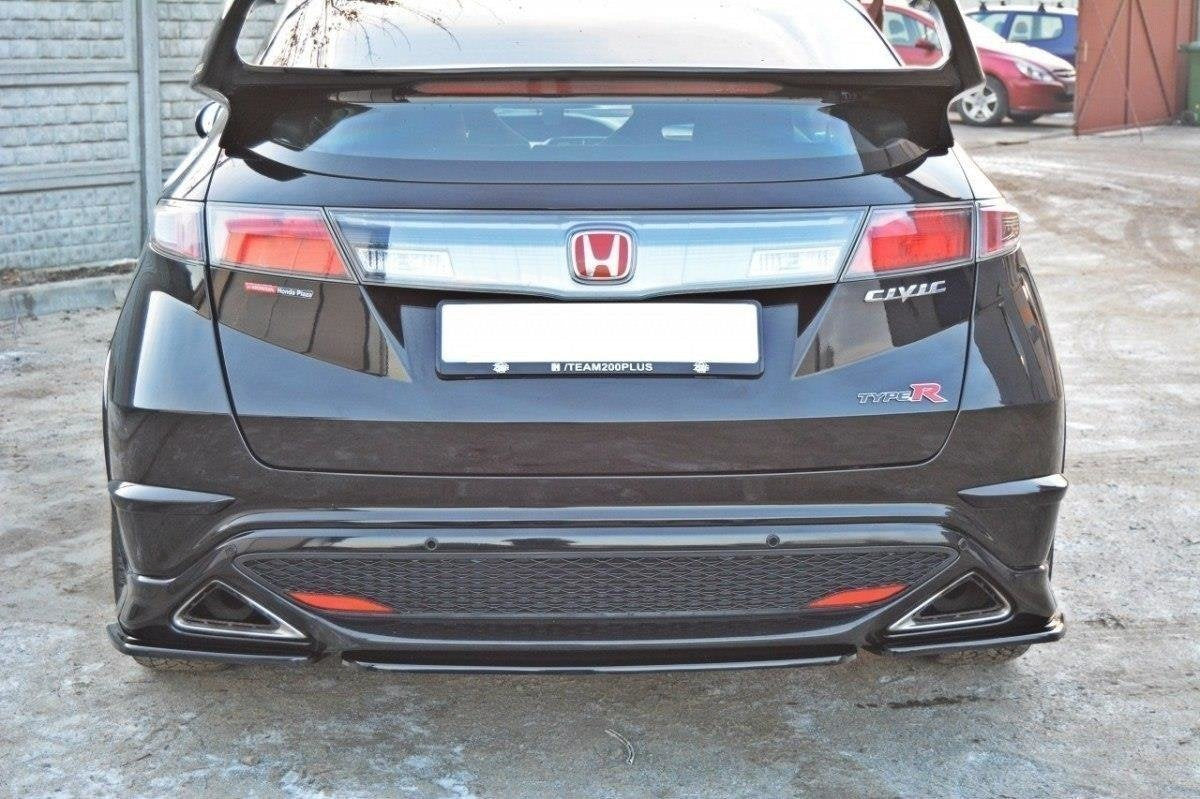 Splitter trasero Honda Civic Mk8 Type S / R (sin barras verticales)