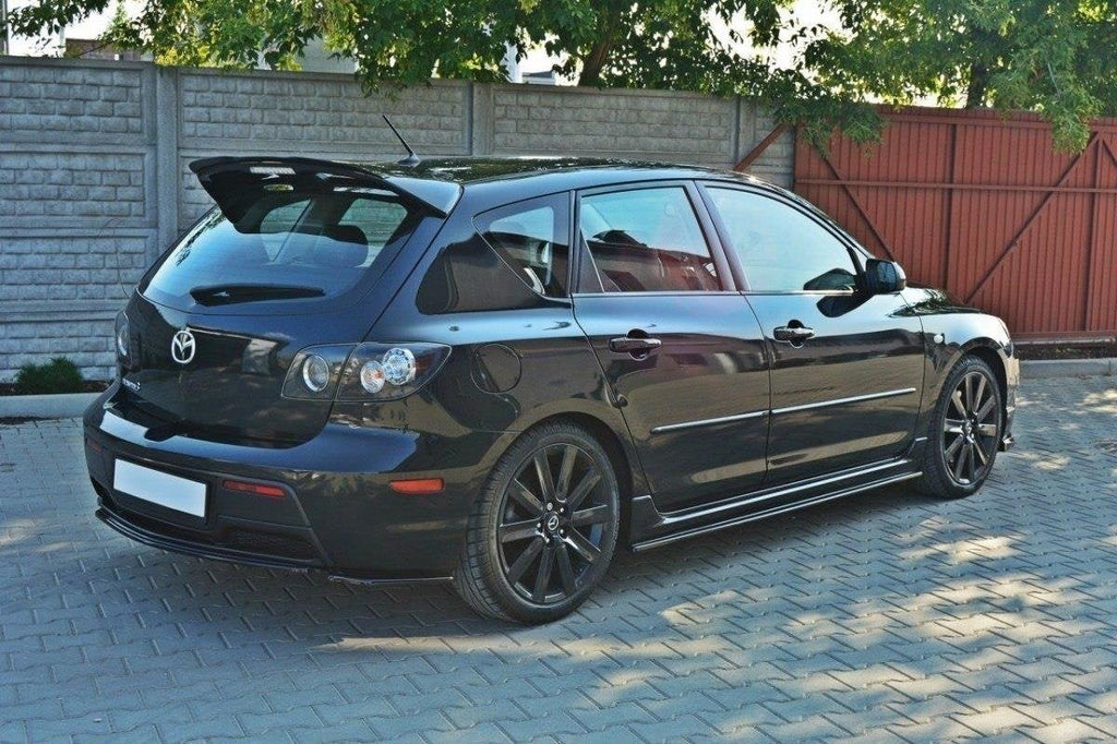 Splitter trasero Mazda 3 MPS Mk1 Pre-Facelift US-Spec (sin barras verticales)