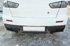 Splitter trasero Mitsubishi Lancer Evo X (con barras verticales)