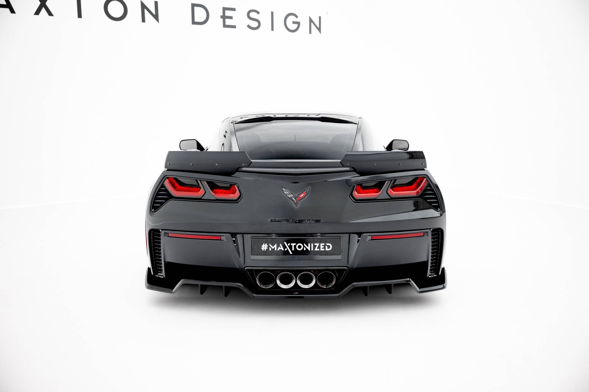 Splitter trasero Chevrolet Corvette Z06 C7 (con barras verticales)