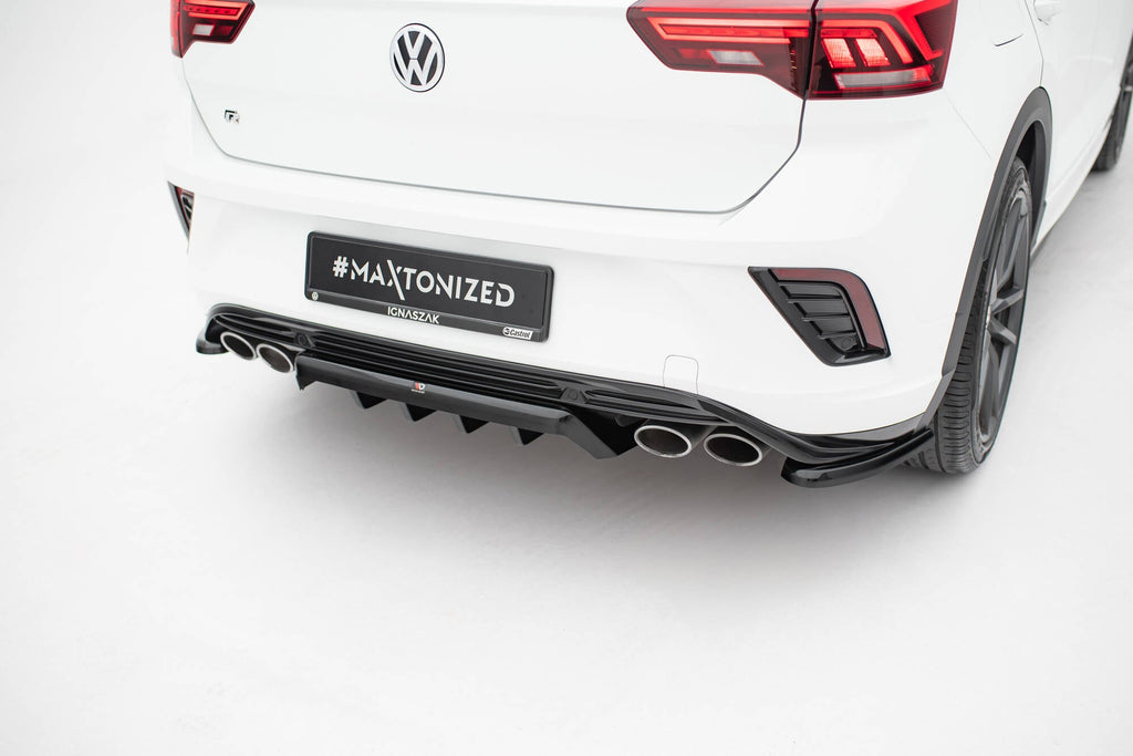 Splitter trasero Volkswagen T-ROC R Mk1 (con barras verticales)