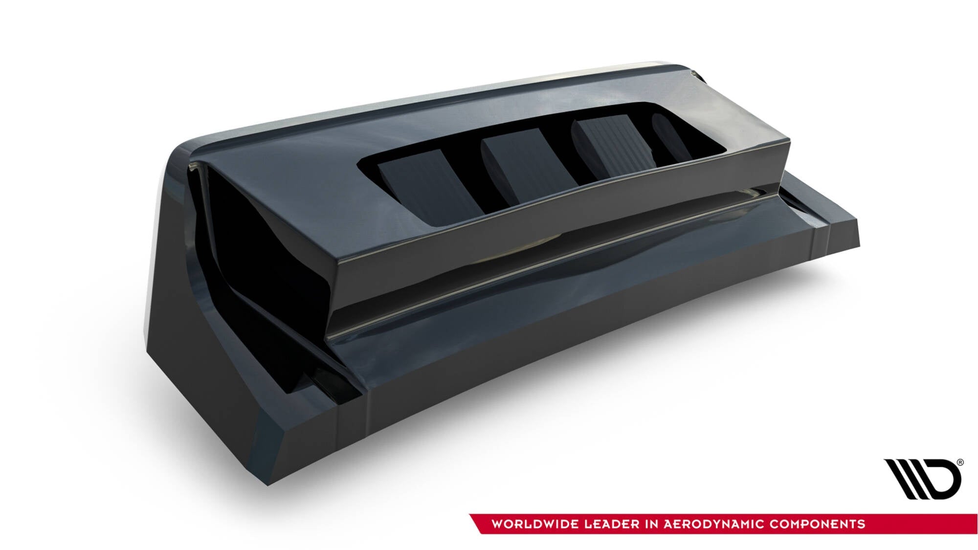 Splitter trasero Volkswagen T-ROC R Mk1 (con barras verticales)