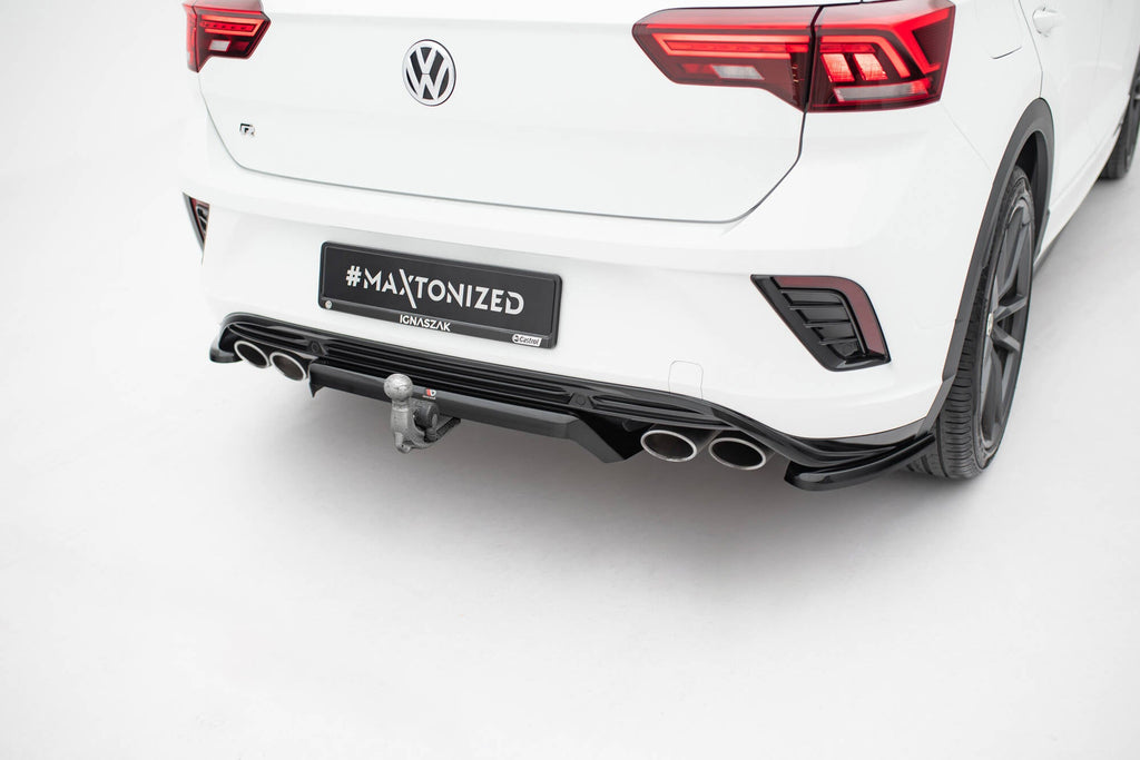Splitter trasero Volkswagen T-ROC R Mk1 (con barras verticales)