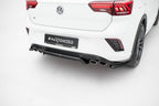 Splitter trasero Volkswagen T-ROC R Mk1 (con barras verticales)