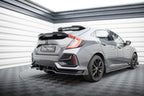 Splitter trasero V.1 + flaps Honda Civic Sport Mk10 Facelift (con barras verticales)