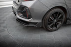 Splitter trasero V.1 + flaps Honda Civic Sport Mk10 Facelift (con barras verticales)