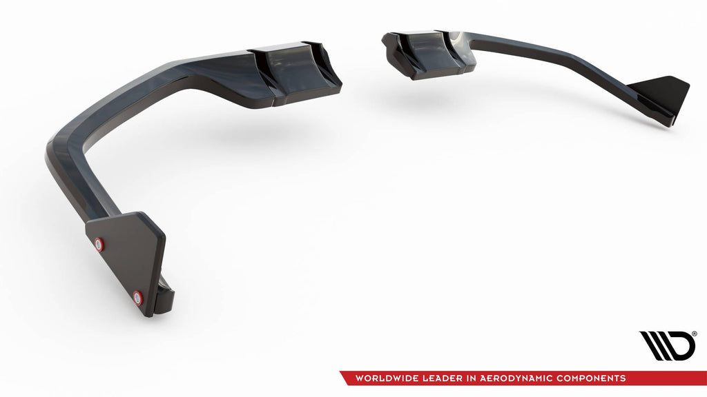 Splitter trasero V.1 + flaps Honda Civic Sport Mk10 Facelift (con barras verticales)