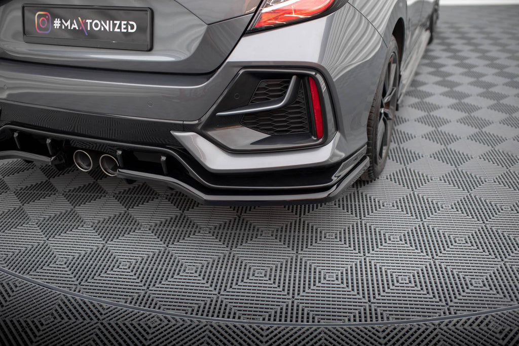 Splitter trasero V.1 Honda Civic Sport Mk10 Facelift (con barras verticales)