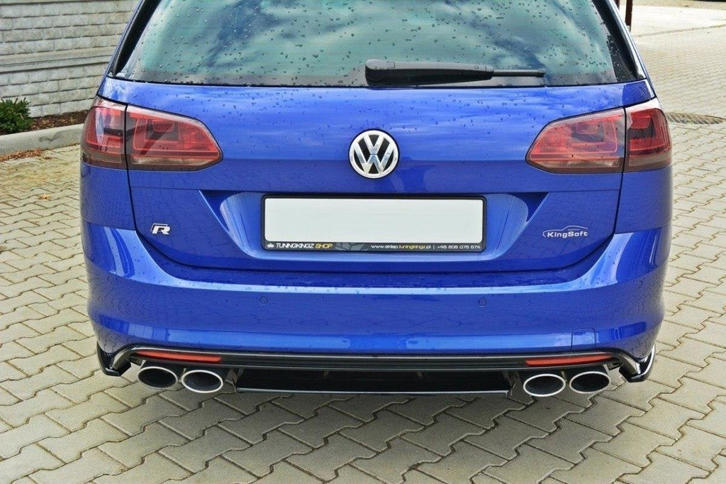 Splitter trasero Volkswagen Golf Mk7 R Estate (sin barra vertical)