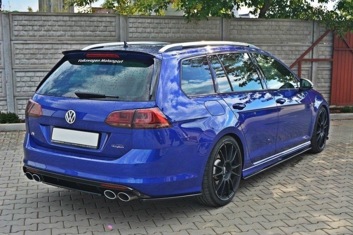 Splitter trasero Volkswagen Golf Mk7 R Estate (sin barra vertical)