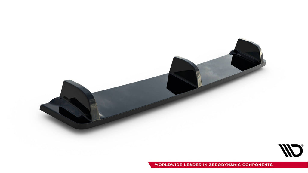 Splitter trasero Volkswagen Golf Mk7 R (con barras verticales)