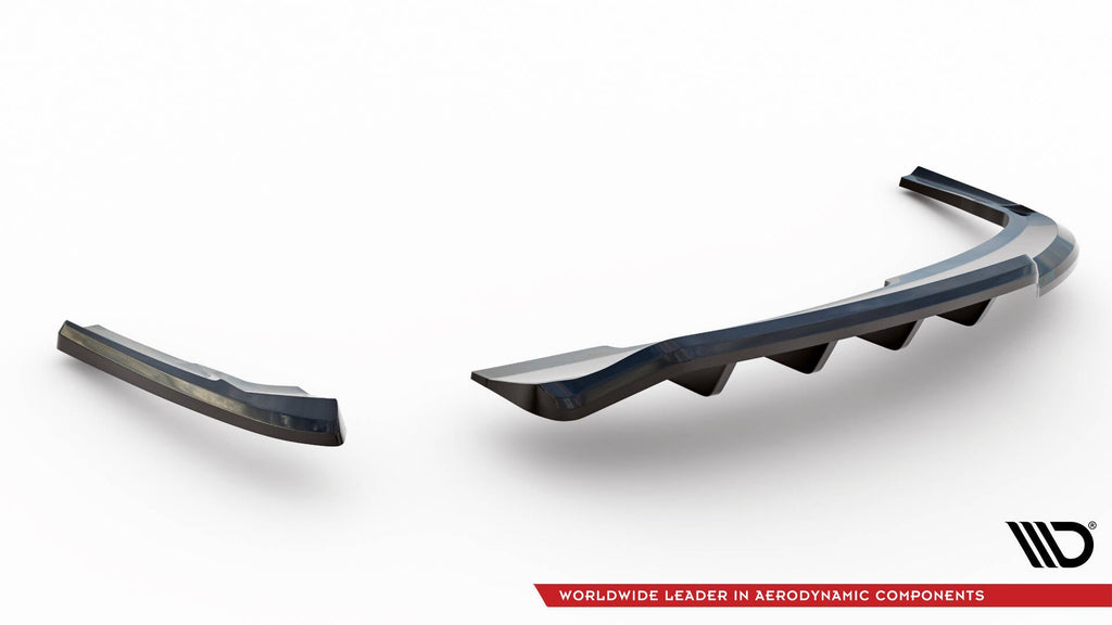 Splitter trasero Audi A4 Competition B8 Facelift (con barras verticales)