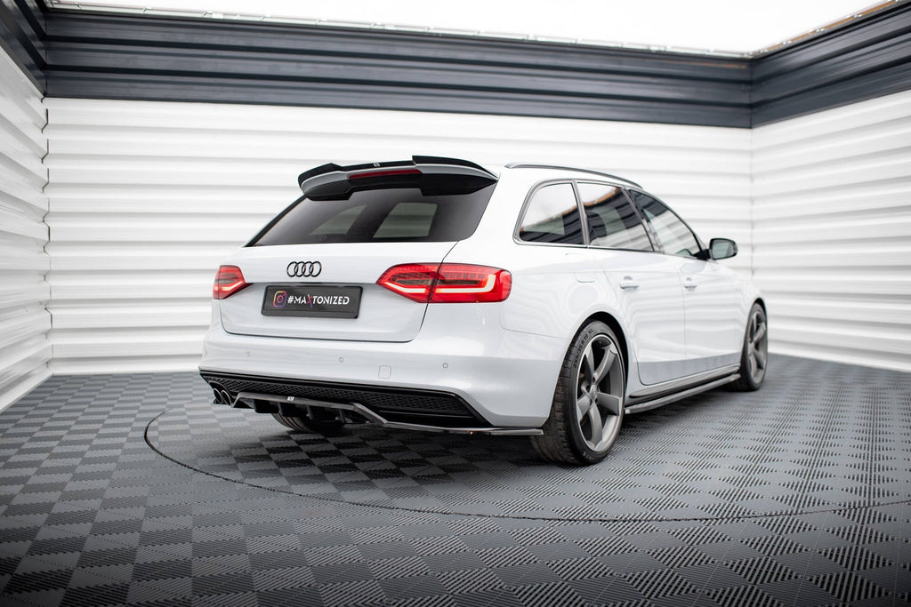 Splitter trasero Audi A4 Competition B8 Facelift (con barras verticales)