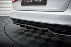 Splitter trasero Audi A4 Competition B8 Facelift (con barras verticales)