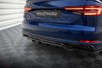 Audi A4 Competition B9 Rear Splitter (with vertical fins)