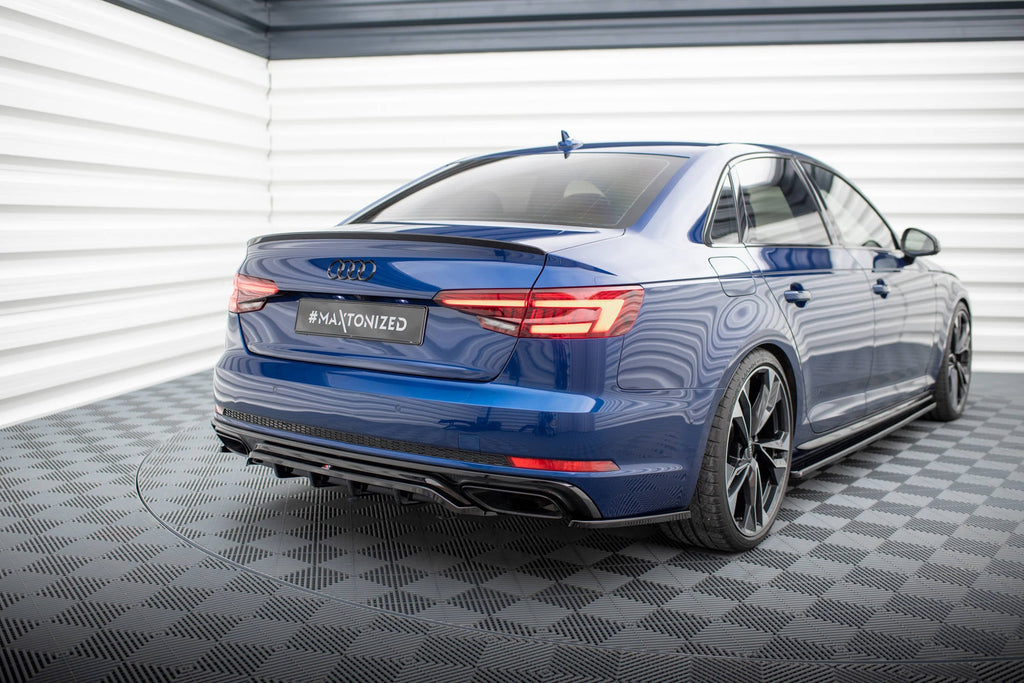 Audi A4 Competition B9 Rear Splitter (with vertical fins)