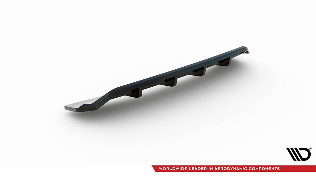 Audi A4 Competition B9 Rear Splitter (with vertical fins)