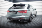 Splitter trasero Audi A6 Allroad C8 (con barras verticales)