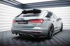 Splitter trasero Audi A6 Allroad C8 (con barras verticales)