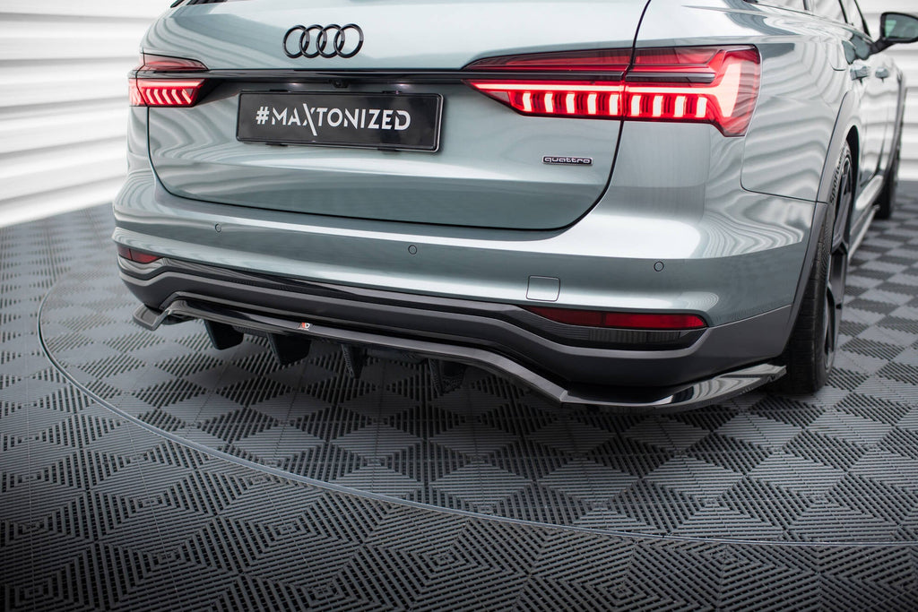 Splitter trasero Audi A6 Allroad C8 (con barras verticales)