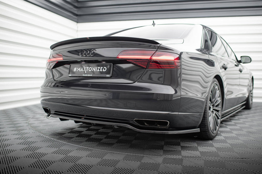 Splitter trasero Audi A8 D4 Facelift (con barras verticales)