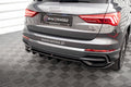 Splitter trasero Audi Q3 S-Line SUV F3 (con barras verticales)