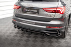 Splitter trasero Audi Q3 S-Line SUV F3 (con barras verticales)