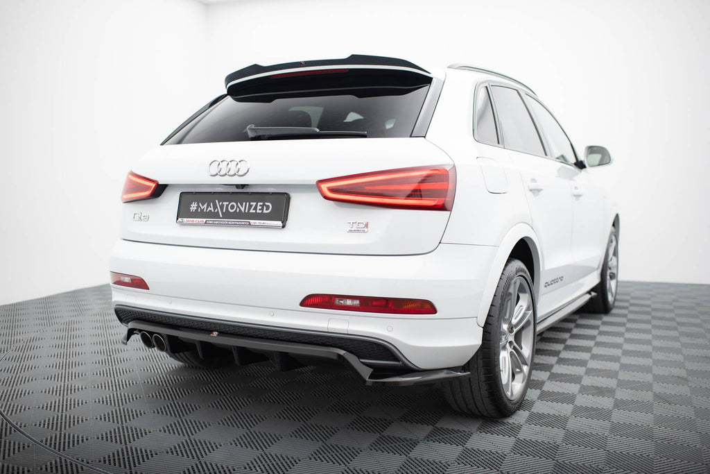 Splitter trasero Audi Q3 S-Line 8u (con barras verticales)