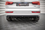 Splitter trasero Audi Q3 Sport 8u Facelift (con barras verticales)