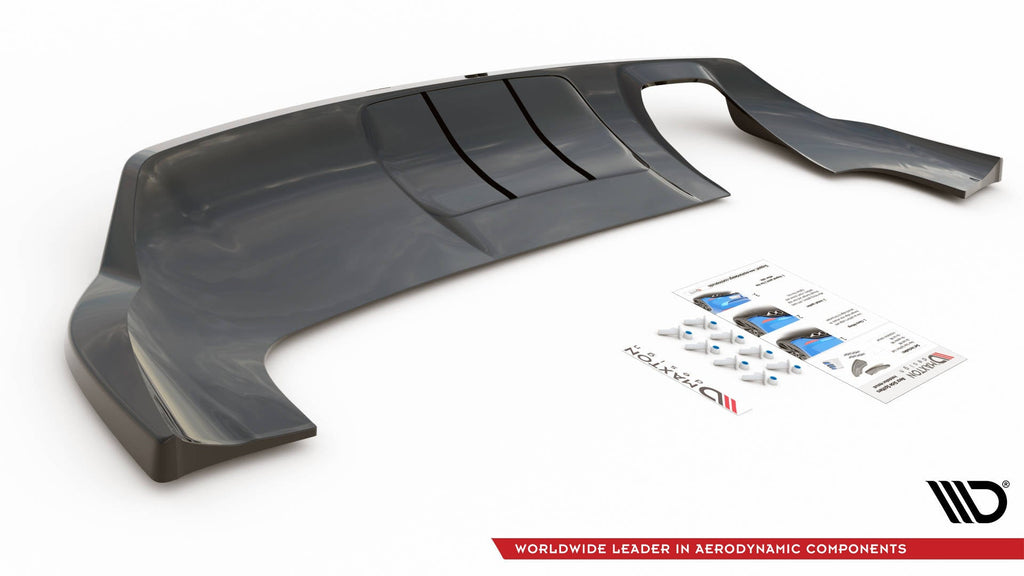Splitter trasero Audi Q3 Sport 8u Facelift (con barras verticales)