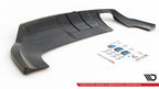 Splitter trasero Audi Q3 Sport 8u Facelift (con barras verticales)