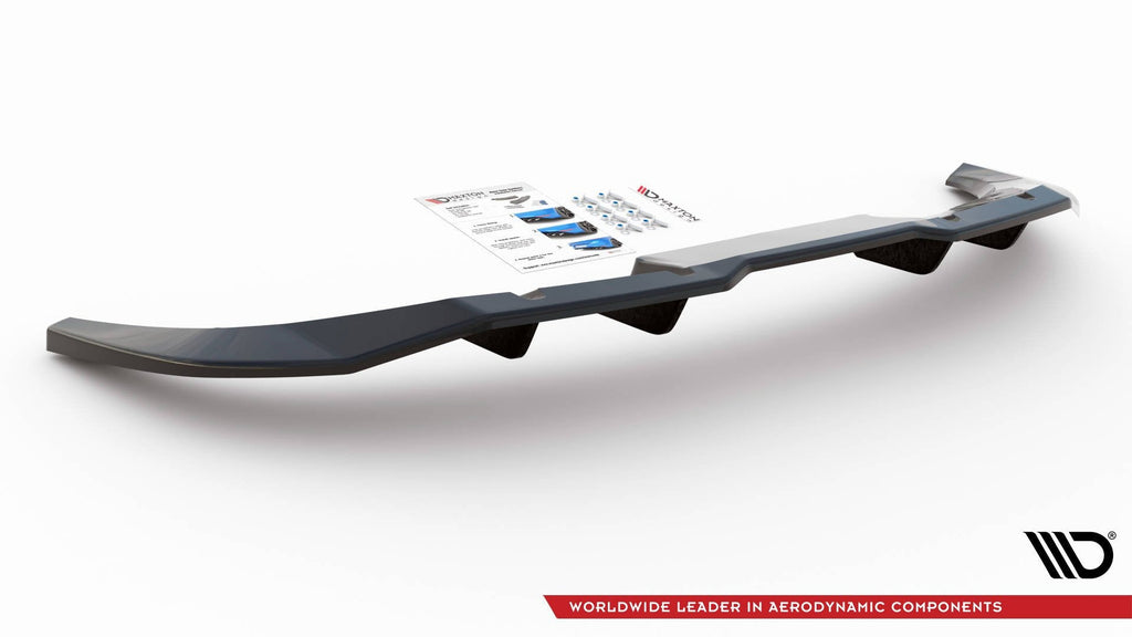 Splitter trasero Audi Q3 Sportback S-Line F3 (con barras verticales)