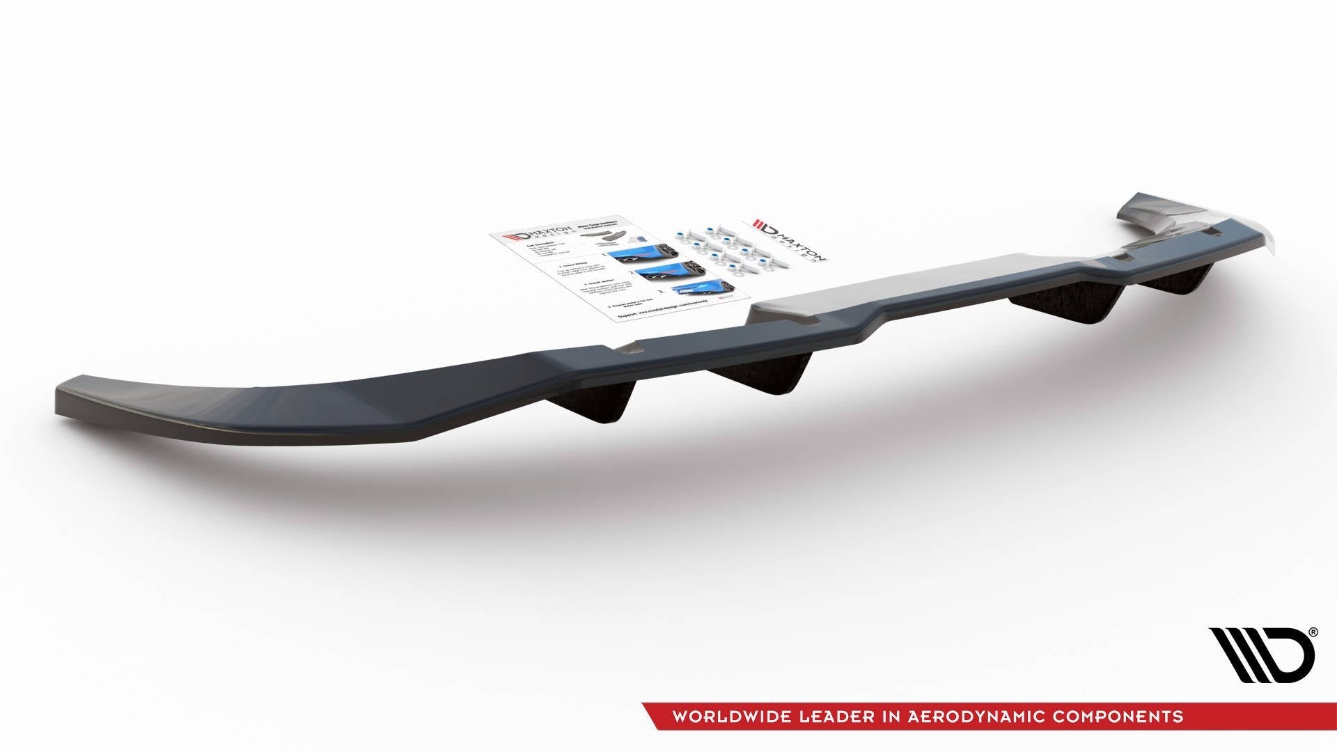 Splitter trasero Audi Q3 Sportback S-Line F3 (con barras verticales)