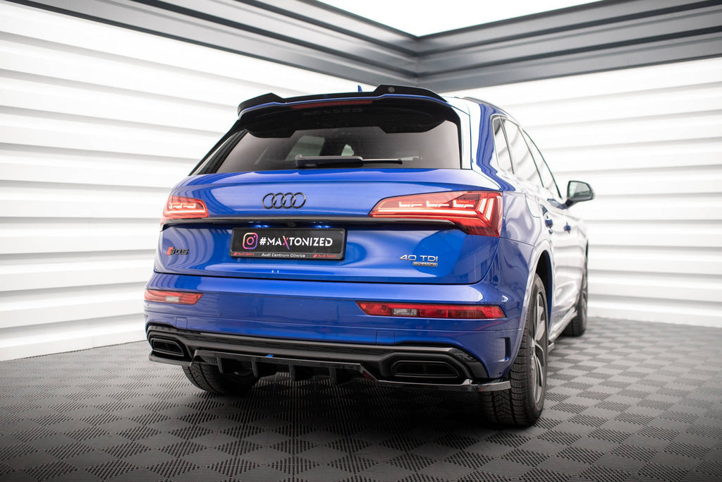 Splitter trasero Audi Q5 S-Line SUV Mk2 Facelift (con barras verticales)