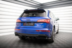Splitter trasero Audi Q5 S-Line SUV Mk2 Facelift (con barras verticales)