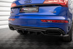 Splitter trasero Audi Q5 S-Line SUV Mk2 Facelift (con barras verticales)