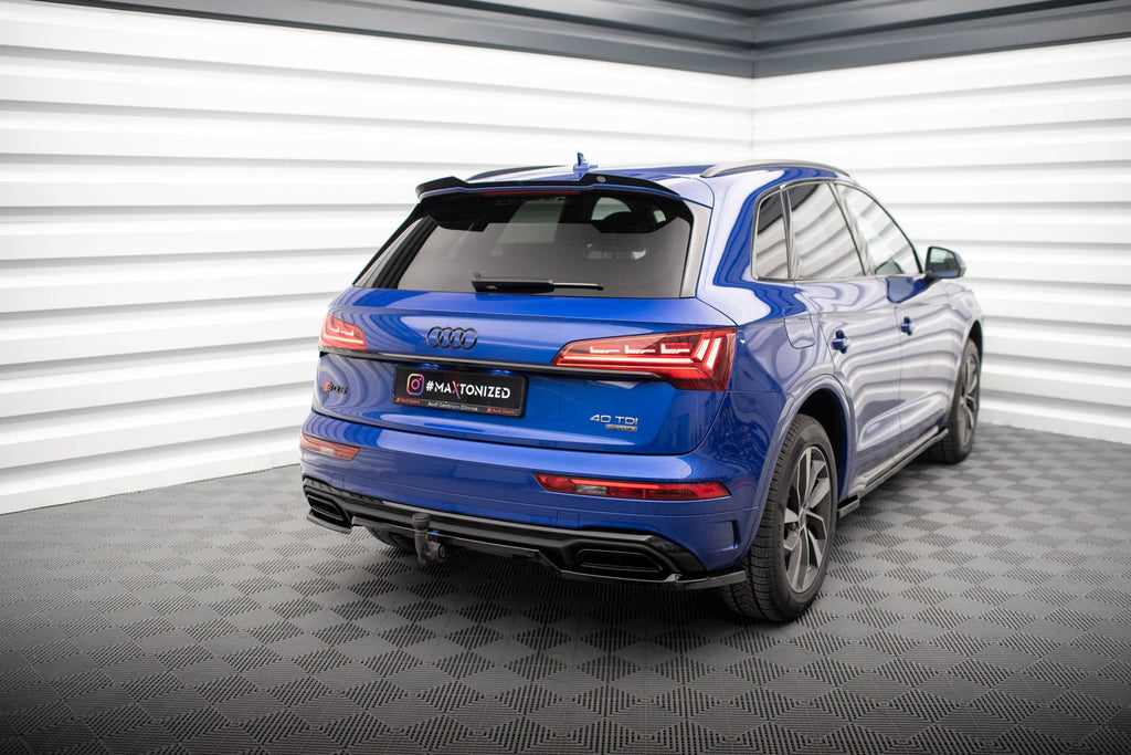 Splitter trasero Audi Q5 S-Line SUV Mk2 Facelift (con barras verticales)
