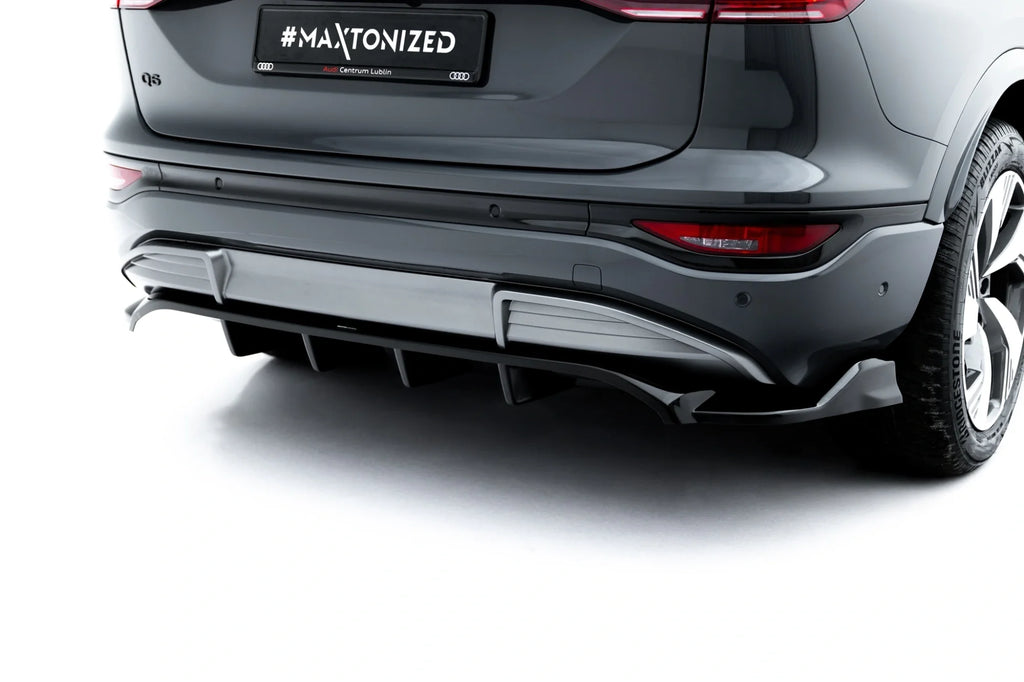 Splitter trasero Audi Q6 E-Tron S-Line SQ6 E-Tron SUV Sportback Mk1 (con barras verticales)
