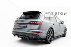 Splitter trasero Audi Q7 S-Line Mk2 Facelift 2 (con barras verticales)