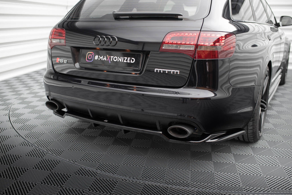 Splitter trasero Audi RS6 Avant C6 (con barras verticales)