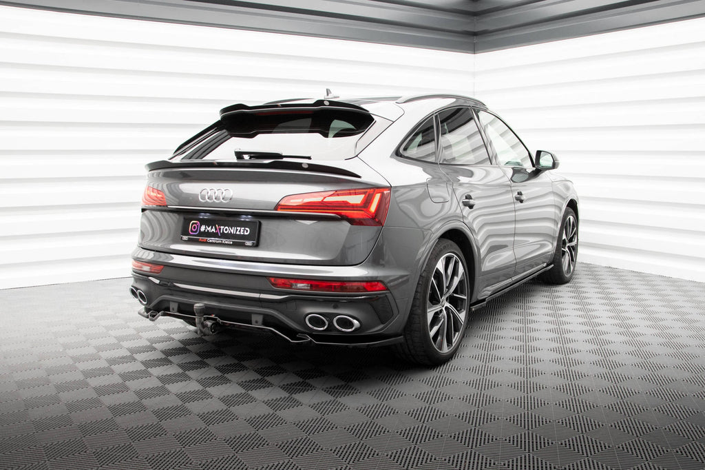 Splitter trasero Audi SQ5 Q5 S-Line Sportback Mk2 Facelift (con barras verticales)
