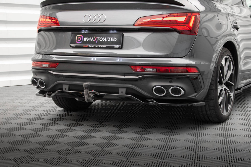 Splitter trasero Audi SQ5 Q5 S-Line Sportback Mk2 Facelift (con barras verticales)