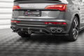 Splitter trasero Audi SQ5 Q5 S-Line Sportback Mk2 Facelift (con barras verticales)